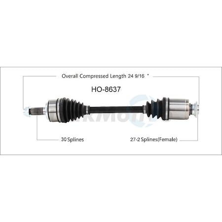 Surtrack Axle New Cv Axle Shaft, Ho-8637 HO-8637